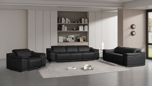 2679 - Power Reclining Sofa, Loveseat & Chair Set In Genuine Leather (5 Recliners) - R&R Furniture Gallery (Fountain Valley, CA)