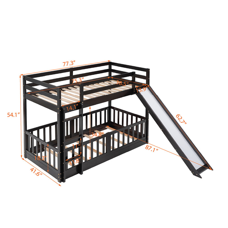 Bunk Bed With Convertible Ladder And Slide - R&R Furniture Gallery (Fountain Valley, CA)