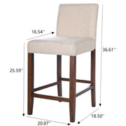 Dorian - Counter Chair (Set of 2) - Beige - R&R Furniture Gallery (Fountain Valley, CA)