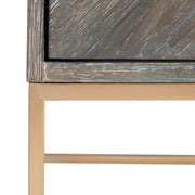 Dark walnut Armistead drawer chest by Uttermost, accent chest with sleek design and storage drawers, modern furniture piece.