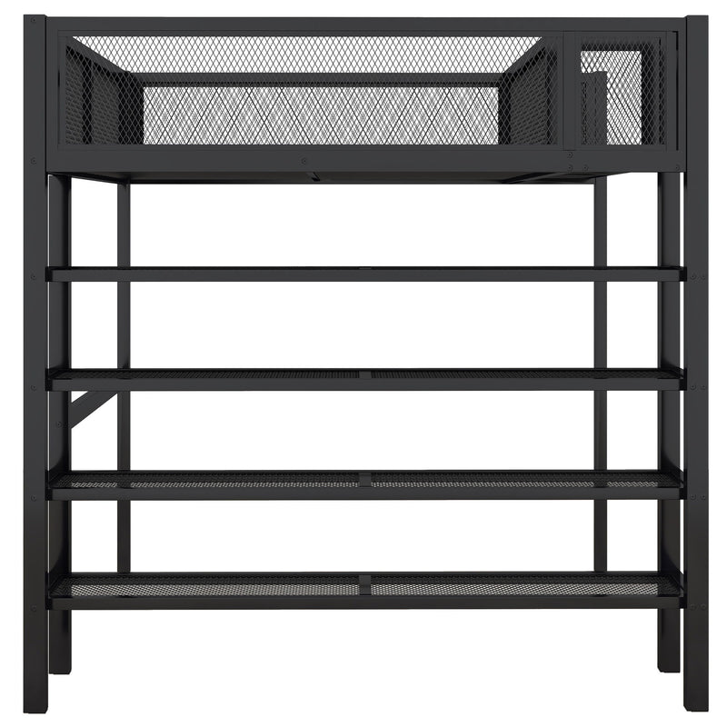 Loft Bed With 4 Tier Shelves And Storage - R&R Furniture Gallery (Fountain Valley, CA)