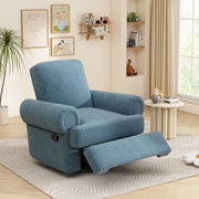 Manual Swivel Recliner Rocker Chair With Adjustable Backrest - R&R Furniture Gallery (Fountain Valley, CA)