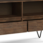 Chase - Low Bookcase - Rustic Natural Aged Brown - R&R Furniture Gallery (Fountain Valley, CA)