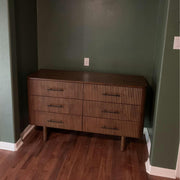 Logan - Dresser With 6 Drawers - Brown - R&R Furniture Gallery (Fountain Valley, CA)