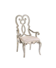 Esteban - Arm Chair (Set of 2) - Ivory Velvet & Antique Champagne - R&R Furniture Gallery (Fountain Valley, CA)