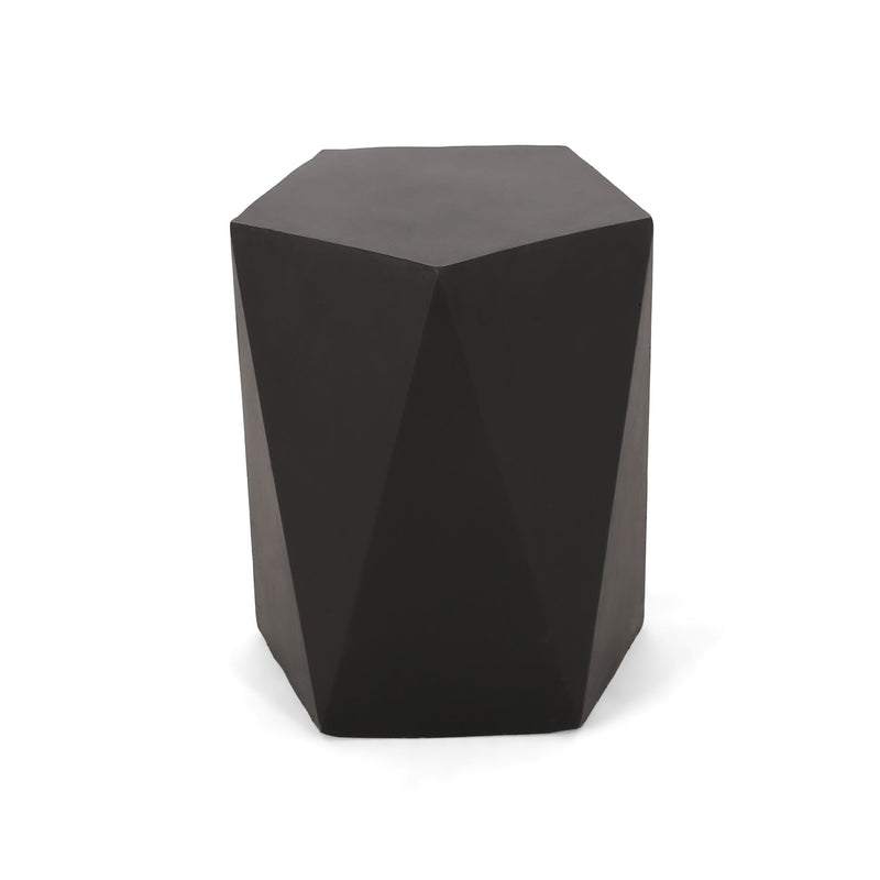 Noble House side table with a modern geometric design, featuring a sleek structure and stylish visual appeal.