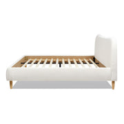 Roman - Curved Headboard Upholstered Platform Bed - R&R Furniture Gallery (Fountain Valley, CA)