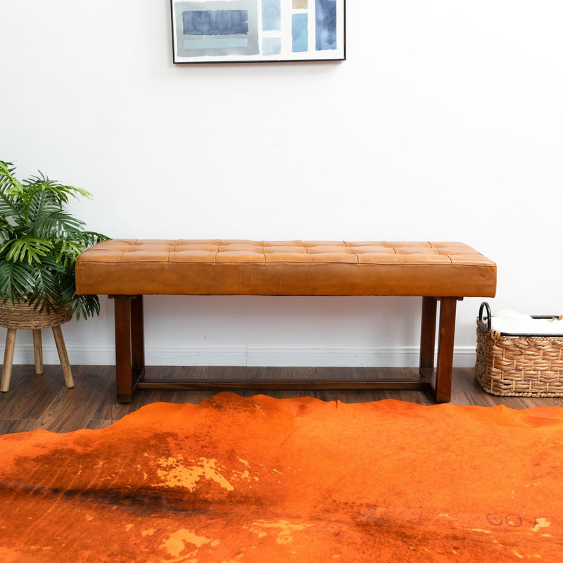 Cameron - Bench - Brown / Tan - R&R Furniture Gallery (Fountain Valley, CA)