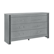 Lorenzo - Dresser With Hidden Jewelry Compartment And Bar Handles In - Silver - R&R Furniture Gallery (Fountain Valley, CA)