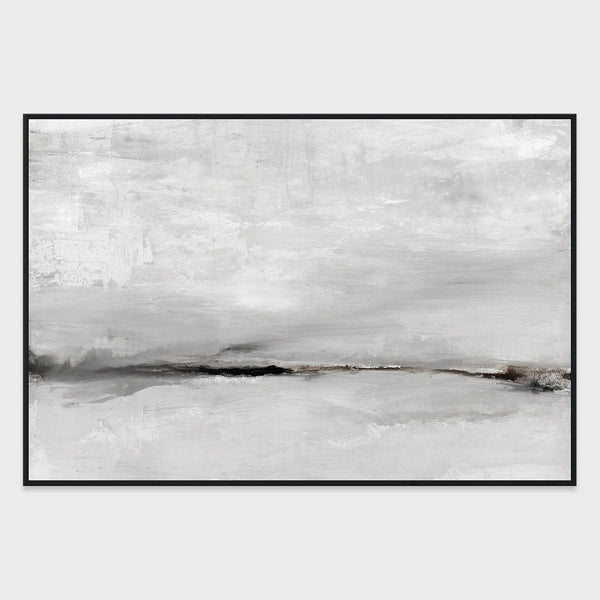 Hush - 60" x 40" Painting Art by Buddy Whitlock - Light Gray