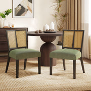 Mid Century Rattan Dining Chair Without Arms Set - R&R Furniture Gallery (Fountain Valley, CA)