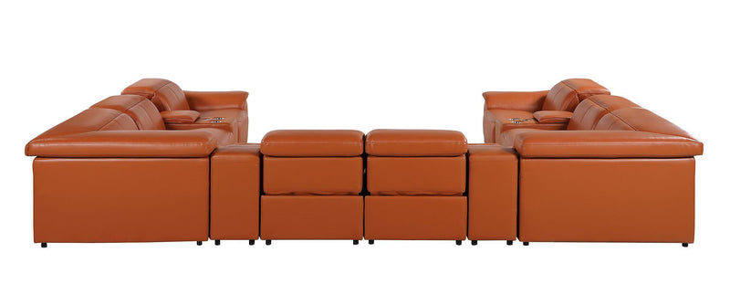 9762 - 12-Piece U-Shaped Sectional Sofa With 4 Power Recliners