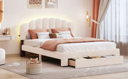 Upholstered Platform Bed With Drawer - R&R Furniture Gallery (Fountain Valley, CA)