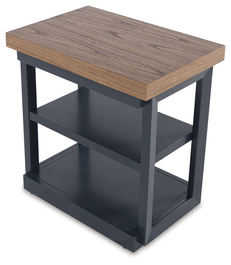 Landocken - Occasional Table Set (Set of 3) - Brown / Blue - R&R Furniture Gallery (Fountain Valley, CA)