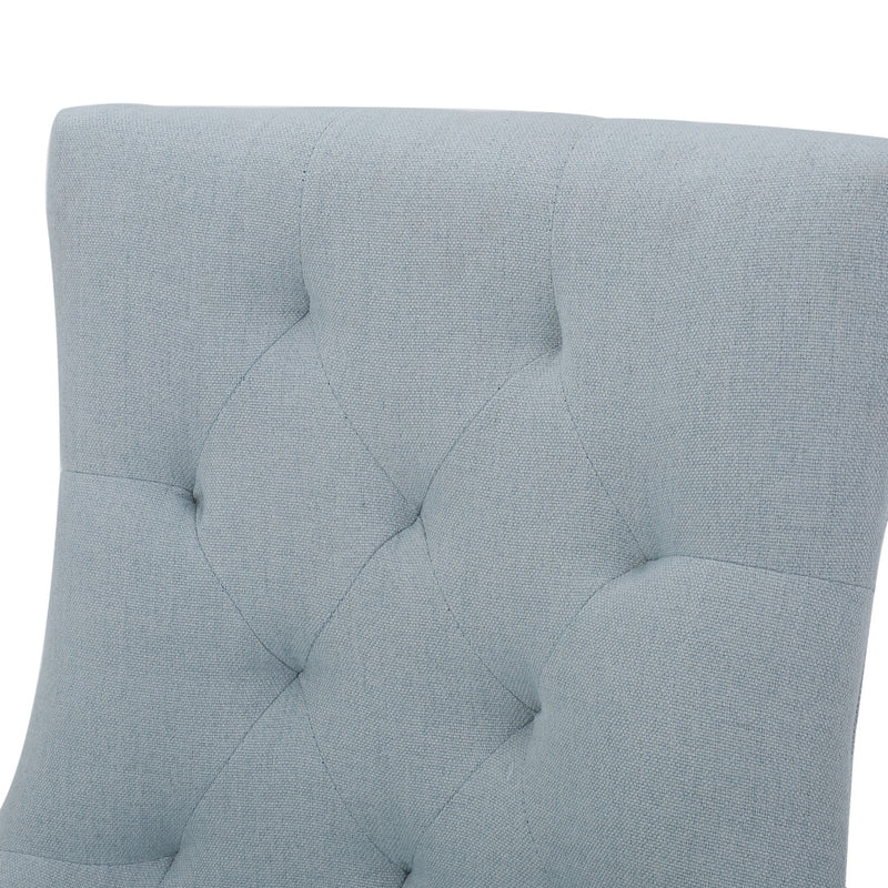 Contemporary Cheney Dining Chair Set With Tufted Design - R&R Furniture Gallery (Fountain Valley, CA)