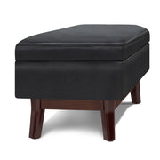 Owen - Rectangular Storage Ottoman - Midnight Black - R&R Furniture Gallery (Fountain Valley, CA)