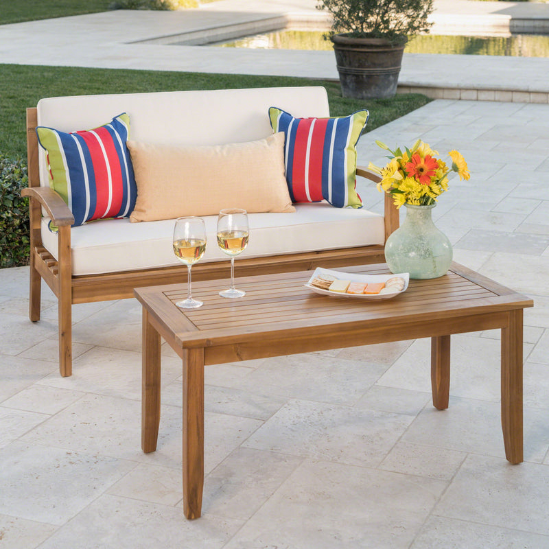 Outdoor Chat Set With Coffee Table And Loveseat - R&R Furniture Gallery (Fountain Valley, CA)