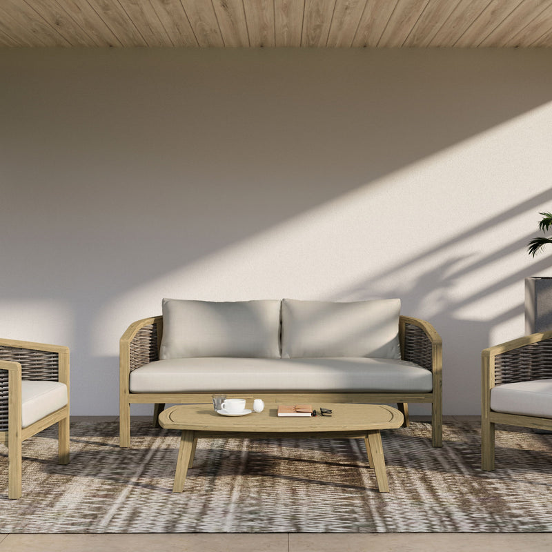 Parkside - Outdoor Sofa - Natural - R&R Furniture Gallery (Fountain Valley, CA)