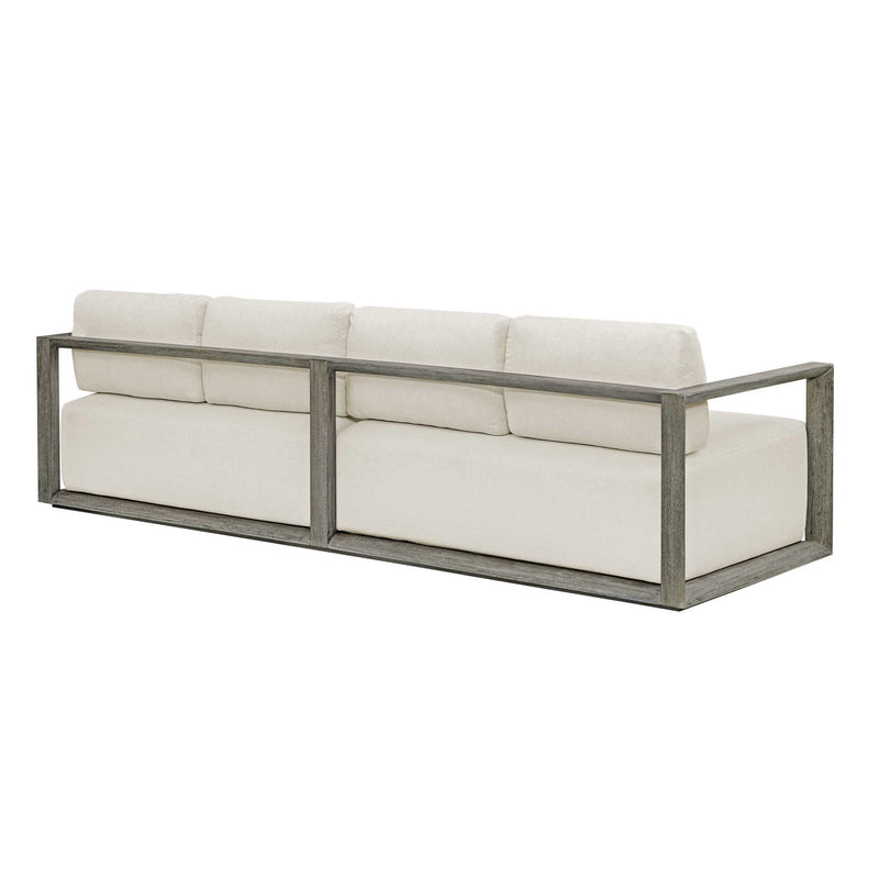 Remsen - Outdoor Sofa - White / Brown