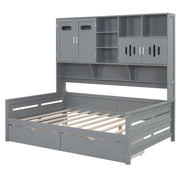 Daybed With All-In-One Cabinet And Shelf - R&R Furniture Gallery (Fountain Valley, CA)