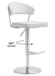 Cosmo - Stainless Steel Barstool - R&R Furniture Gallery (Fountain Valley, CA)
