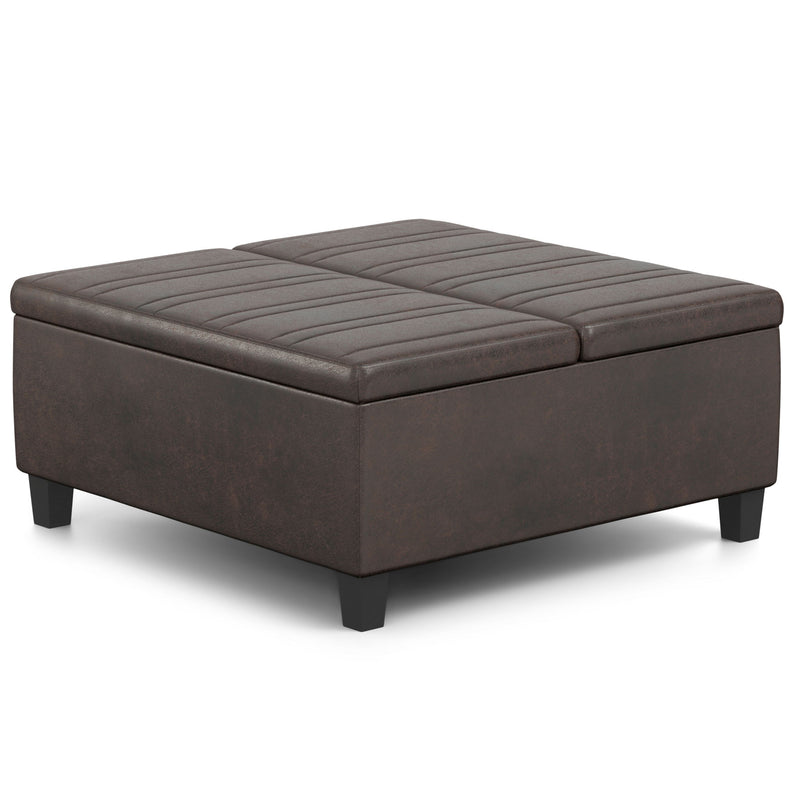 Ellis - Upholstered Coffee Table Storage Ottoman - R&R Furniture Gallery (Fountain Valley, CA)