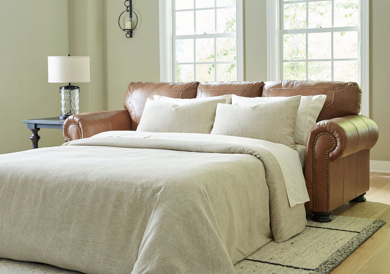 Carianna - Queen Sofa Sleeper - Caramel - R&R Furniture Gallery (Fountain Valley, CA)