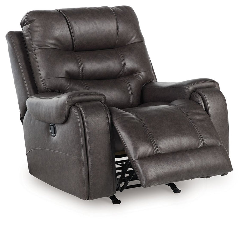 Femley - Rocker Recliner - Smoke - R&R Furniture Gallery (Fountain Valley, CA)