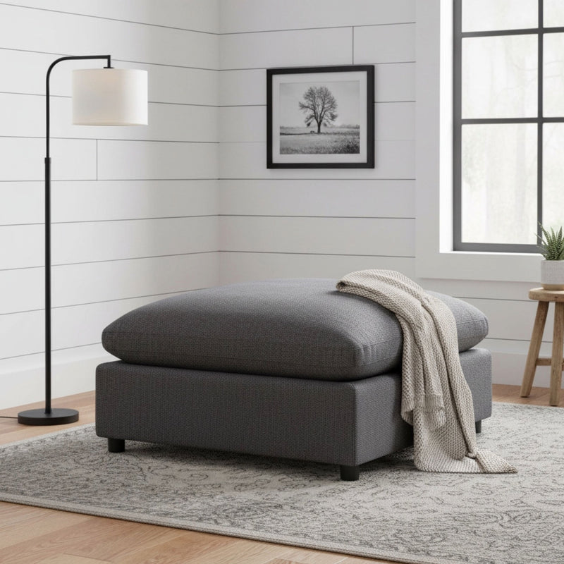 Cassandra - Ottoman With Removable Covers - R&R Furniture Gallery (Fountain Valley, CA)