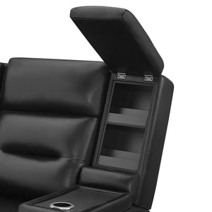 Sinai - Power Recliner With Dual Adjustment - Black