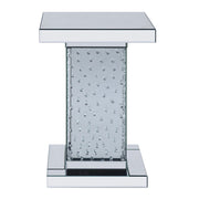 Nysa - 26" End Table - Mirrored & Faux Crystals - R&R Furniture Gallery (Fountain Valley, CA)