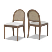 Panama - Curved Cane Side Dining Chair (Set of 2) - R&R Furniture Gallery (Fountain Valley, CA)