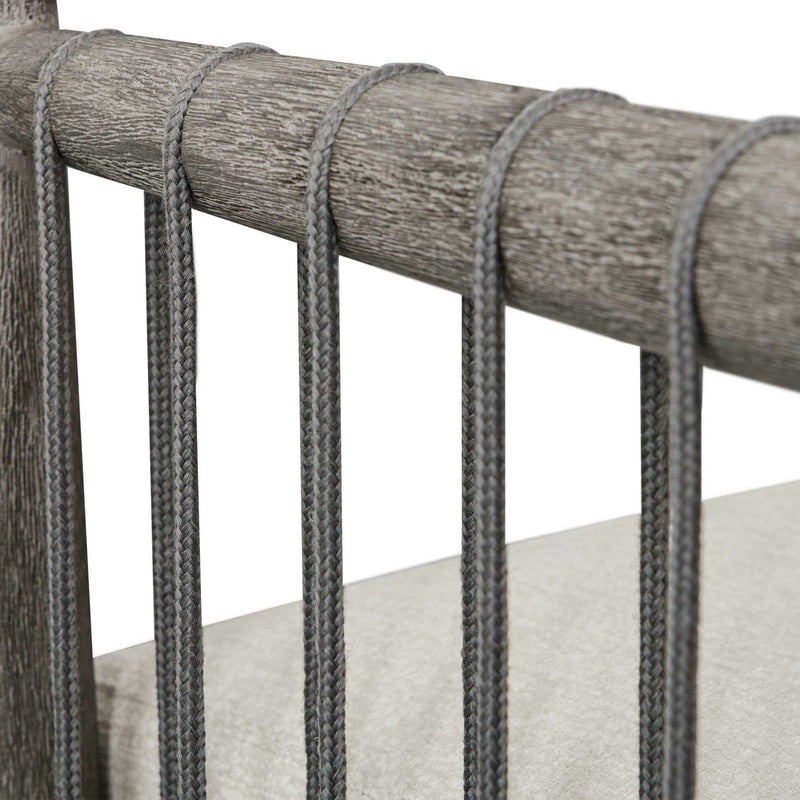 Borneo - Outdoor Dining Chair - White / Dark Gray