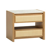 Paige - 2-Drawer Nightstand - Natural Oak - R&R Furniture Gallery (Fountain Valley, CA)