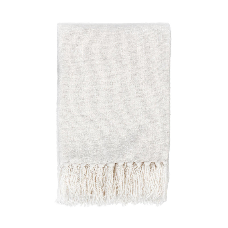 Throws - 50" x 70" TC Aria Boucle Throw - Ivory - R&R Furniture Gallery (Fountain Valley, CA)