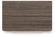 Kendanport - Two Drawer Night Stand - Brown / White - R&R Furniture Gallery (Fountain Valley, CA)
