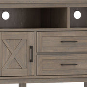 Ela - TV Media Stand - Smoky Brown - R&R Furniture Gallery (Fountain Valley, CA)