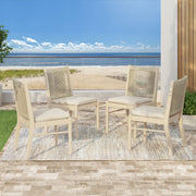 Cordoba - Dining Chair (Set of 2) Comfortable Armless Chairs - Beige - R&R Furniture Gallery (Fountain Valley, CA)