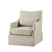 Traditional Design London Skirted Swivel Chair - R&R Furniture Gallery (Fountain Valley, CA)