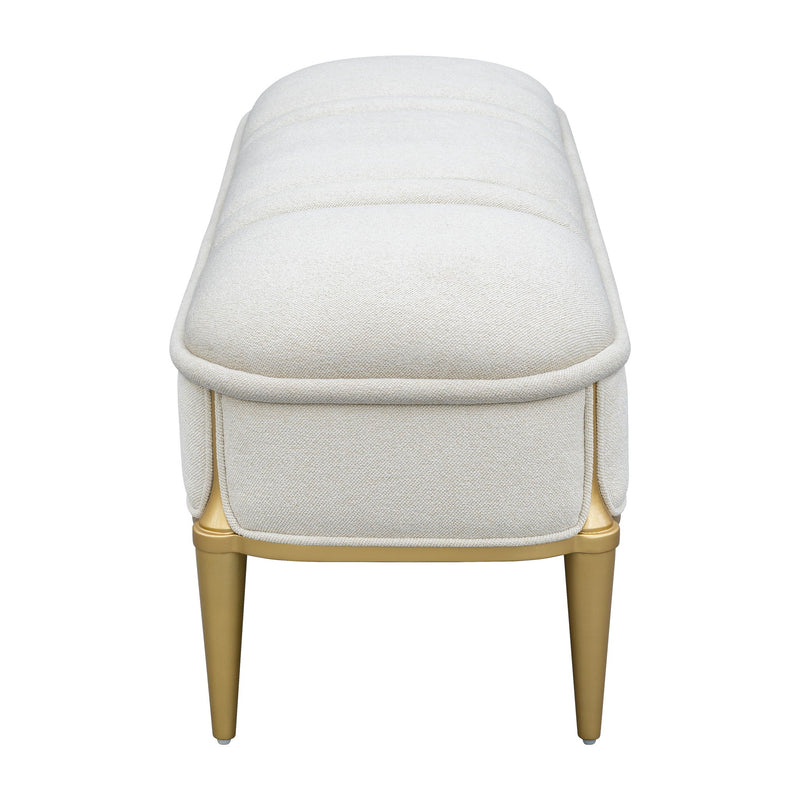 Scotts Square - Accent Bench - Light Champagne - R&R Furniture Gallery (Fountain Valley, CA)