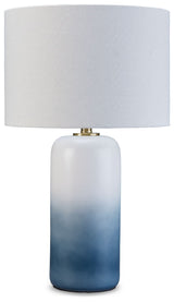 Lemrich - Ceramic Table Lamp  - White - R&R Furniture Gallery (Fountain Valley, CA)