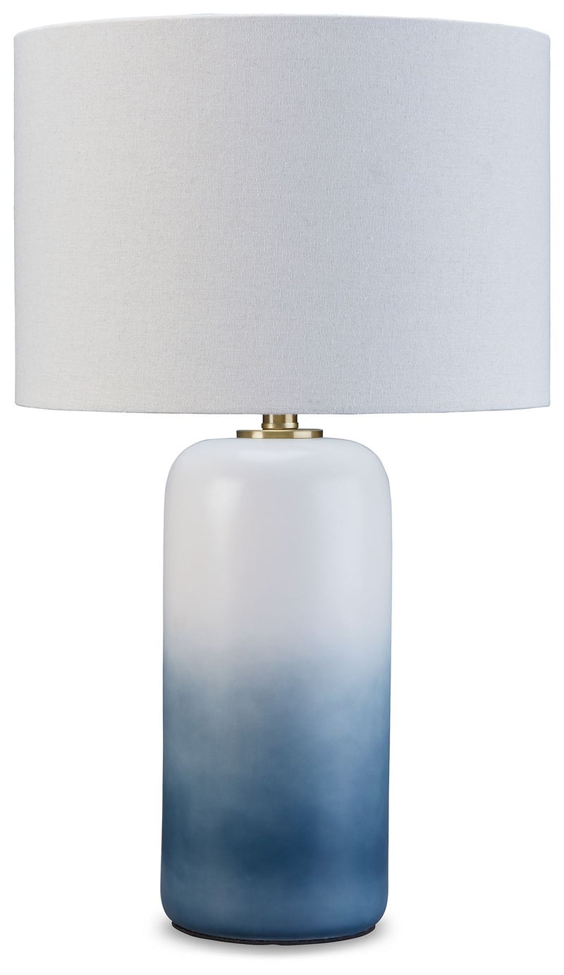 Lemrich - Ceramic Table Lamp  - White - R&R Furniture Gallery (Fountain Valley, CA)