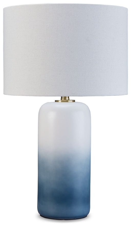 Lemrich - Ceramic Table Lamp  - White - R&R Furniture Gallery (Fountain Valley, CA)