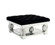 Ornat - Ottoman - Faux Square Diamonds - R&R Furniture Gallery (Fountain Valley, CA)