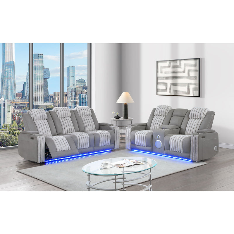 Duran - Power Reclining Loveseat With Power Headrest - R&R Furniture Gallery (Fountain Valley, CA)