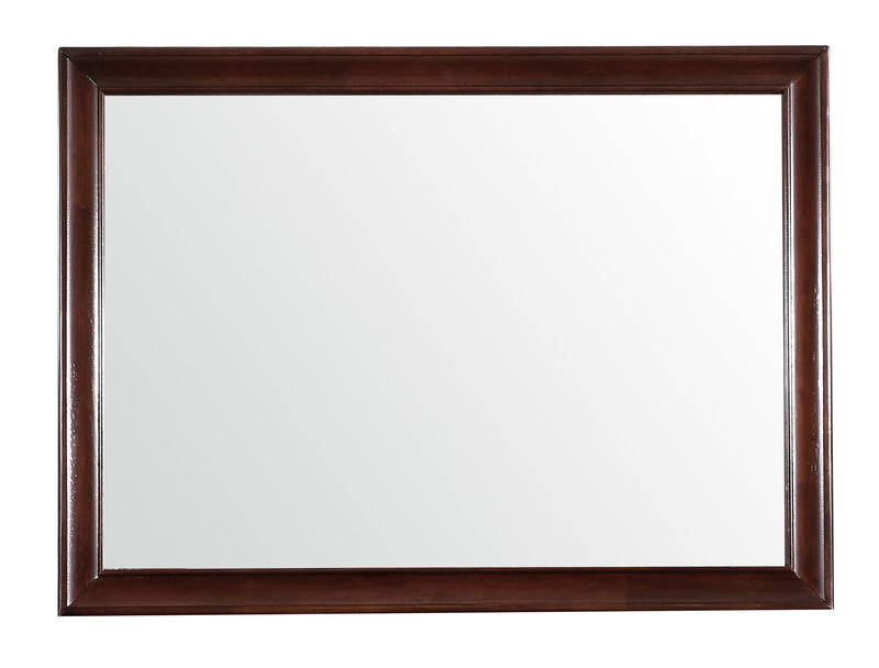 Glory Furniture LaVita mirror with a sleek rectangular frame, reflecting a modern and stylish home decor piece.