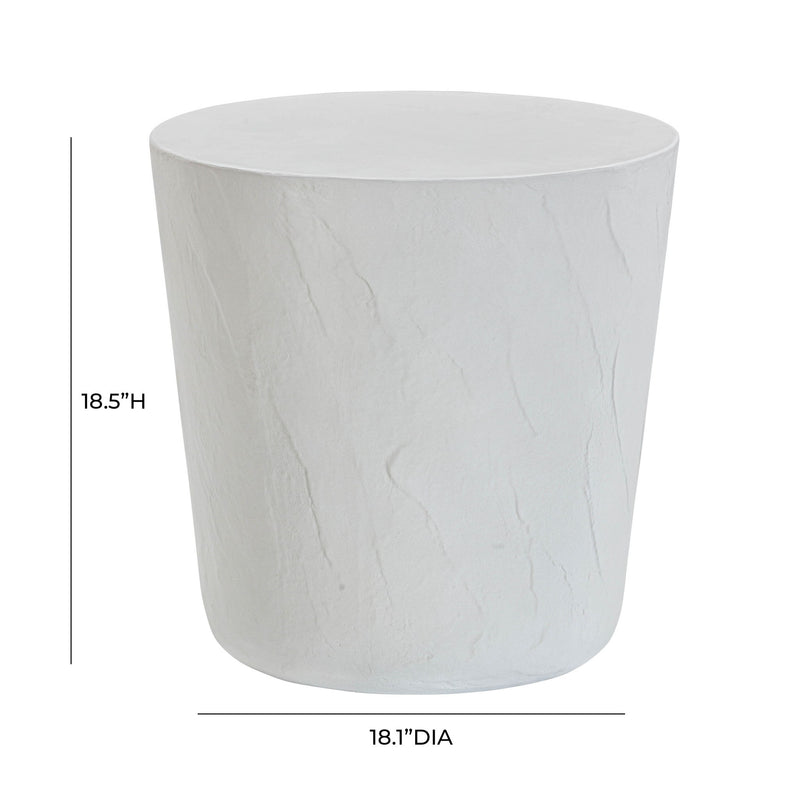 Margot - Faux Plaster Indoor / Outdoor Concrete Stool - Light Gray - R&R Furniture Gallery (Fountain Valley, CA)