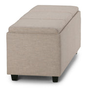 Avalon - Upholstered Storage Ottoman - R&R Furniture Gallery (Fountain Valley, CA)
