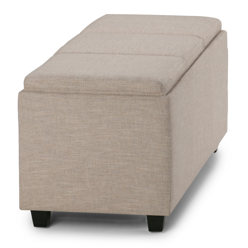 Avalon - Upholstered Storage Ottoman - R&R Furniture Gallery (Fountain Valley, CA)