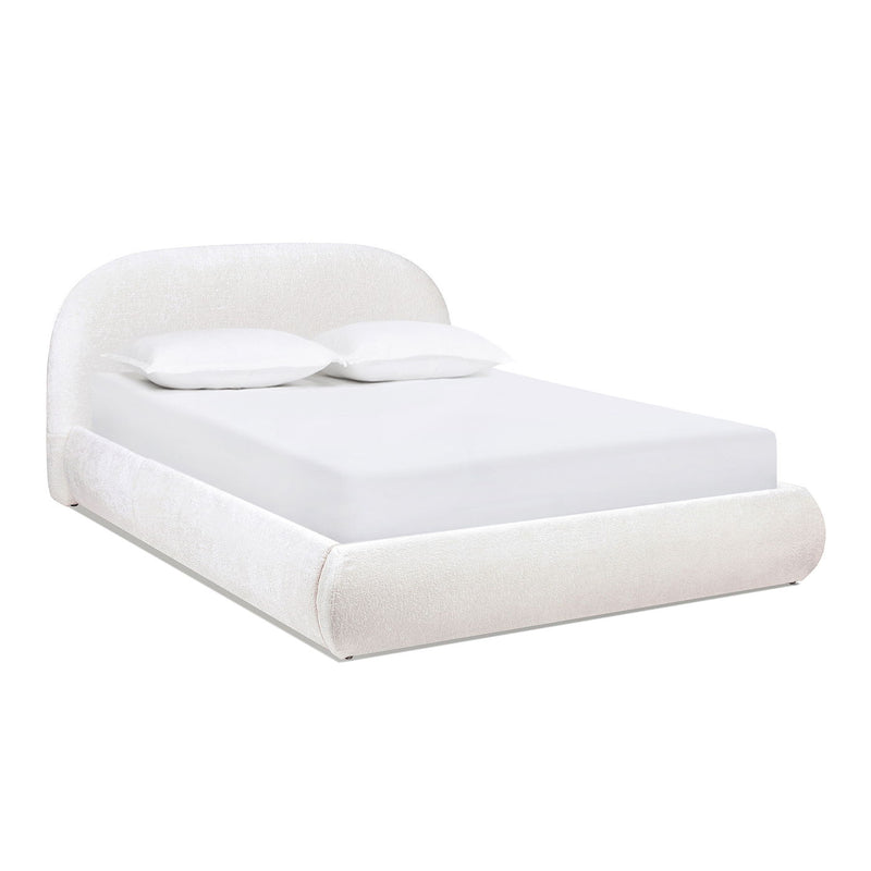 Archie Puffy Grounded - Upholstered Platform Bed - R&R Furniture Gallery (Fountain Valley, CA)